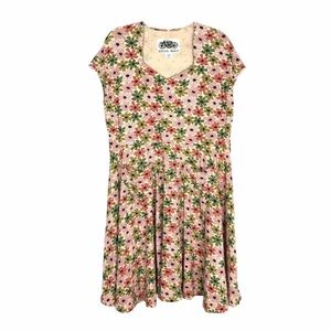 Effie's Heart The Hedy Dress Penny Lane Pink Floral Fit-&-Flare EUC
